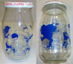 Quick & Flupke Glass Jar