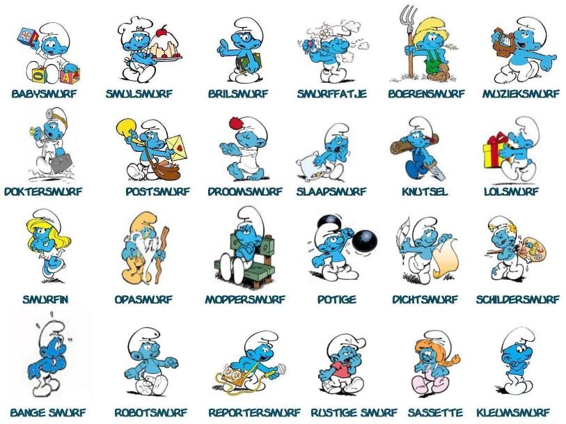 24 Smurfs