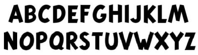 Tintin font capital letters