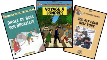 3 parody Tintin covers