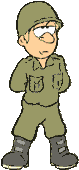 Slouching soldier cartoon