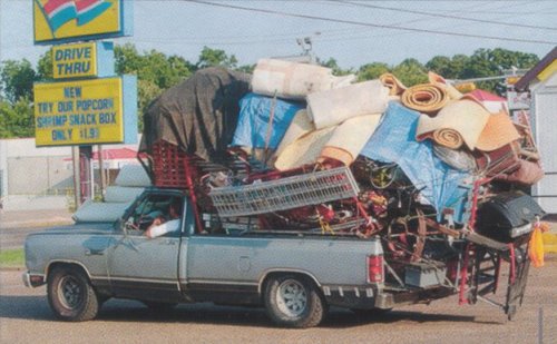 Overloaded pickup, Nacogdoches, TX.
Photo by Joe Higgins