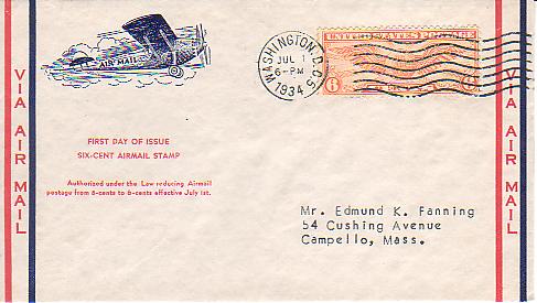 airmail stamp cost